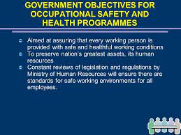 Department of labor, which sets and enforces workplace health the act also states each employee shall comply with occupational safety and health standards and all rules, regulations, and orders issued pursuant. Chapter 14 Occupational Safety And Health Ppt Download