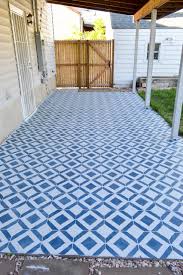 See more ideas about painted patio furniture makeover redo furniture. How To Stencil An Existing Concrete Patio Plaid Paleo