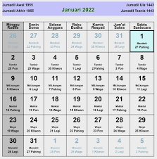 Januari hingga mac, april hingga jun, julai hingga september dan oktober hingga disember. Kalender Jawa Januari 2022 Lengkap Hari Baik Buruk Enkosa Com Informasi Kalender Dan Hari Besar Bulan Januari Hingga Desember 2021
