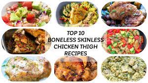 Crispy and tender baked chicken thighs. Top 10 Boneless Skinless Chicken Thigh Recipes Cooking Lsl