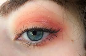 Eyemakeup Makeup Peachy Peach Peachymakeup Peachmakeup Aesthetic Aestheticeye Vintage Blueeyes Peach Eye Makeup Peach Makeup Soft Eye Makeup
