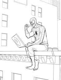 Ultimate spiderman colouring pages hiveclothing co. Phillip Sevy On Twitter Drew Up Some Quick Spider Verse Coloring Page Images For Kids Tonight During A Nye Party