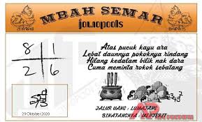 Di keluarkan nomor dua kali sehari jam 09.00 pagi dan jam 21.00 malam. Mbah Semar Jowo Pools Sgp