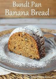 I added thick cream cheese frosting! Bundt Pan Banana Nut Bread Banana Nut Bread Nut Bread Banana Bundt