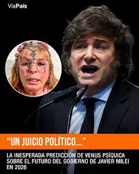 ALERTA🔴 La vidente uruguaya volvió a generar revuelo con un nuevo  vaticinio que apunta directamente al presidente argentino. 🔗Conocé qué más  dijo https://viapais.ar/VenusMilei