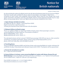 Register online for passport delivery. Uk In Vietnam On Twitter Notice On Flights For British Nationals Seeking To Leave Vietnam Updated At 4 30 Pm On Tuesday 31 March Please Note That The Flights Listed Are Subject To