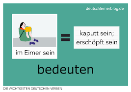 Bedeuten Konjugation Bedeutungen Beispiele Synonyme Mehr