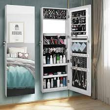 They don't need to be mounted, so you can easily move them around your room if. Wall Door Mounted Mirror Jewelry Cabinet Armoire Large