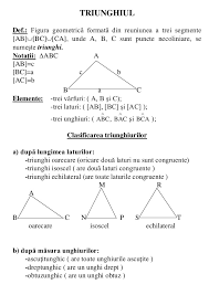 Suma unghiurilor unui triunghi este de 180°, este lungimea laturilor poate fi calculată cu ajutorul teoremei lui pitagora, mărimea unghiurilor cu ajutorul funcţiilor trigonometrice. Triunghiul Teorie