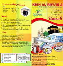 Pada hari lebaran, psi juga membagikan paket sembako kepada anak jalanan yang tergabung dalam komunitas generasi anak panah indonesia bersinar di wilayah pasar minggu, jakarta selatan. Contoh Brosur Umroh 2019 Paket Tour Murah Bayar Cash Atau Cicilan Bersamawisata