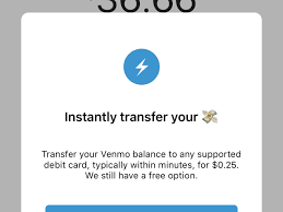 Maybe you would like to learn more about one of these? Venmo Can Now Instantly Transfer Money To Your Debit Card For 25 Cents The Verge
