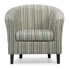Dorset Stripe Tub Chair In Teal Achica Striped Chair Chair Furniture