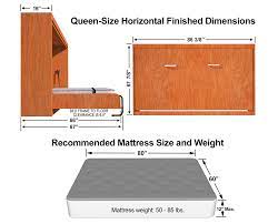 To get started, you'll need to start with a mattress. Horizontal Queen Size Kit Easy Diy Murphy Bed