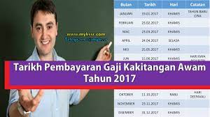 Panduan malaysia » penjawat awam » tarikh pembayaran bonus kakitangan awam bajet 2021. Tarikh Pembayaran Gaji Kakitangan Awam Tahun 2017 Download Mykssr Com