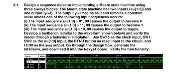 A finite state machine (fsm) consists of a current state (p) and a next state (n), iq>uts (i) and outputs (o). 2 1 Design A Sequence Detector Implementing A Moo Chegg Com