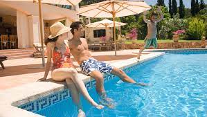 It feels like there is a layer of plastic across the surface of the pool. What It Takes And How Much It Costs To Build A Basic Backyard Oasis