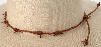 Barbed Wire Hatband Hat Band Beaded Necklace Cowgirl Bling