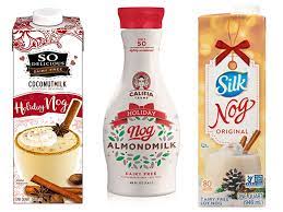 The brands of dairy free or vegan eggnog that are currently available are: Bottled Vegan Eggnog Is Shockingly Great Myrecipes