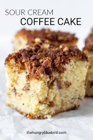 Sour Cream Coffee Cake With Pecan Brown Sugar Streusal Topping Recipe Sour Cream Coffee Cake Coffee Cake Coffee Cake Recipes