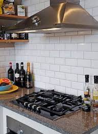 White Brick Wall Tiles For Bathroom And Kitchen Interiors Kitchen Tiles White Brick Tiles Kitchen Brick Kitchen