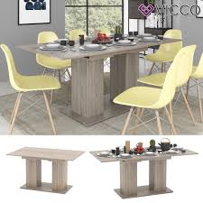 Vicco Esstisch Dix 140 180 Cm Sonoma Eiche Real De Der tisch ist ausziehbar und lässt sich somit von 160 cm auf ca. vicco esstisch dix 140 180 cm sonoma eiche esszimmertisch ausziehbar kuche