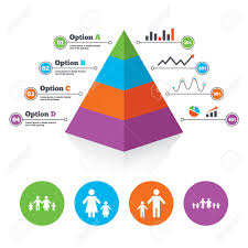 Pyramid Chart Template Large Family With Children Icon Parents