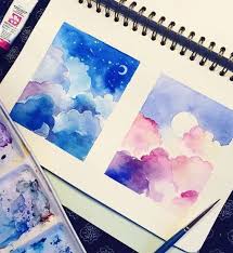 The great thing about many of these ideas is that the simpler concepts can evolve into more challenging ones. 31 Easy Watercolor Art Ideas For Beginners Easy Watercolor Watercolor Beginner Watercolor Paintings For Beginners