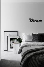 Bedroom Bedroom Interior Design Bedroom Black And White Wall Art Dream Metal Word Wall Art Home Decor Metal Letters Hanging Etsy Bedroom Interior Minimalism Interior Minimal Bedroom