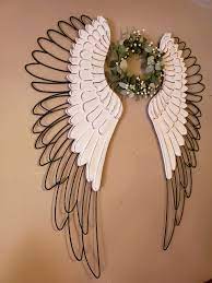 Angel Wings Wall Decor Wreath Wall Decor Metal Angle Wings Country And Farmhouse Wood An Angel Wings Wall Decor Angel Wings Decor Angel Wing Decor Wall Art