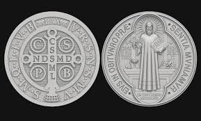 The saint benedict medal is a christian sacramental medal containing symbols and text related to the life of saint benedict of nursia, used by roman catholics, as well as anglicans, lutherans, and the western orthodox, in the benedictine christian tradition, especially votarists and oblates. Saint Benedict Medal 3d Model 3d Printable Obj Fbx Stl