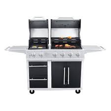 Flat top grills & outdoor griddles. Nxr 4 Main Burners 2 Burner Griddle Combo Grill Sam S Club