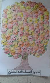 شجرة اسماء الله الحسنى للاطفال kids schedule crafts for kids crafts