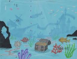 How To Draw The Ocean Floor Ocean Drawing Drawings Book Art