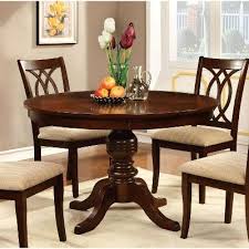Round Table Top With Pedestal Dining Table Wood Brown Cherry Furniture Of America Round Pedestal Dining Round Dining Table Wood Dining Table