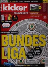 Bestellen sie jetzt das sonderheft oder greifen sie im handel zu. Kicker Bundesliga Sonderheft 1 2020 Zeitungen Und Zeitschriften Online