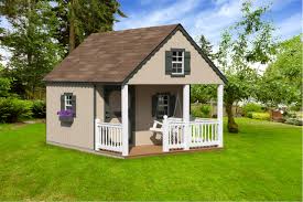 The town theme includes a garage, market, school. Wooden Kids Outdoor Playhouses Custom Backyard Cabins