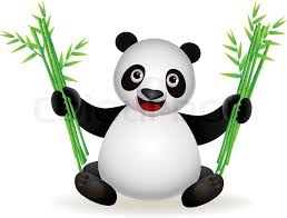 Cute Panda Mit Bambus Stock Vektor Colourbox 2 hart emaille anstecknadel gold metall finish kommt mit zwei pink gummikupplungen für zusätzliche sicherheit und niedlichkeit kommt. cute panda mit bambus stock vektor