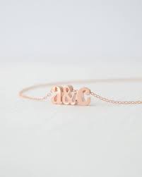 This Tiny Rose Gold Lowercase Letter Necklace Features 2 Lowercase Initials Of Your Choice And A Cute Little Ampersand I Initial Necklace Love Necklace Jewelry