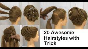 20 New Hairstyles With Trick For Wedding Or Party Easy Hairstyles Bun Hairstyle With Trick 2020 Youtube In 2021 Hair Styles Front Hair Styles Bun Hairstyles