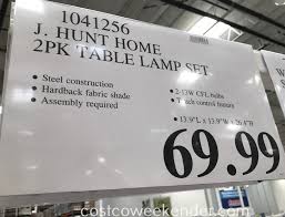 Combining two lighting options into one lamp, the riley nightlight table lamp is the perfect solution for the bedroom or living room. J Hunt Home Touch Control Table Lamp Set Of 2 Costco Weekender
