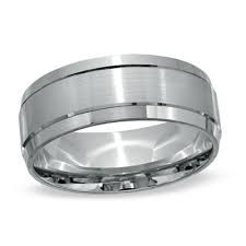 Men S 8 0mm Comfort Fit 14k White Gold Satin Wedding Band Peoples Jewellers Men S 8 0mm Comfort Fit 14k White Gold Sati Peoples Jewellers Wedding Bands Rings