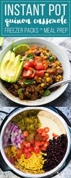 Instant Pot Quinoa Enchilada Casserole Recipe Vegetarian Instant Pot Instant Pot Recipes Instant Pot Quinoa