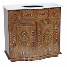 It contains a tank topper cabinet in white which is made of decor material and has a glossy finish to it. Syrian Vanity Inlaid With Mother Of Pearlmother Of Pearl Furniture I Syrian Furniture I Moroccan Furniture I Levantine Furniture I Custom Furniture I Syrian Furniture I Moroccan Furniture I Mother Of Pearl