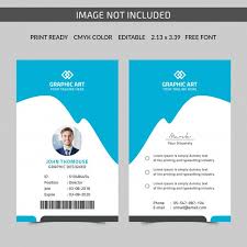 Vertical Id Card Template In 2020 Photographer Business Card Template Colorful Business Card Photography Business Cards Template