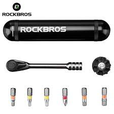 Rockbros Cycling Multifunction Mtb Bike Bicycle Repair Tool Kits Torque Wrench Screwdriver Carbon Bicycle Ratchet Wrench Set Bicycle Repair Tools Aliexpress