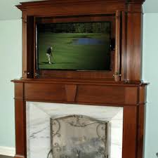 Built in tv cabinet over fireplace. Tv Cabinet Above Fireplace Houzz