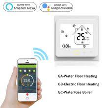 Smart Wifi Thermostat Temperature Controller Water Electric Warm Floor Heating Water Gas Boiler Works With Echo Go In 2020 Thermostat Temperature Gas Boiler Smart Wifi