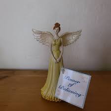 Angle Figurine Of August “Power Of Believing” Peridot-Protection, New Great  Gift