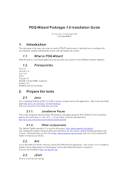 Commons collections the java collections framework was a major addition in jdk 1.2. Pdq Wizard Installation Manual Manualzz
