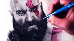 I teach you guys about how to post the figure, basic. Kratos Drawing Bizimtube Creative Diy Ideas Crafts And Smart Tips